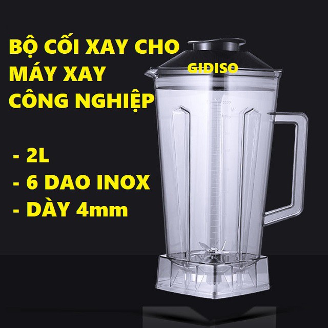 Bộ linh kiện thay thế máy xay sinh tố công nghiệp Silver Crest, Sinbo, Kenwood... (cối, dao xay, nhông sên, que dầm đá)