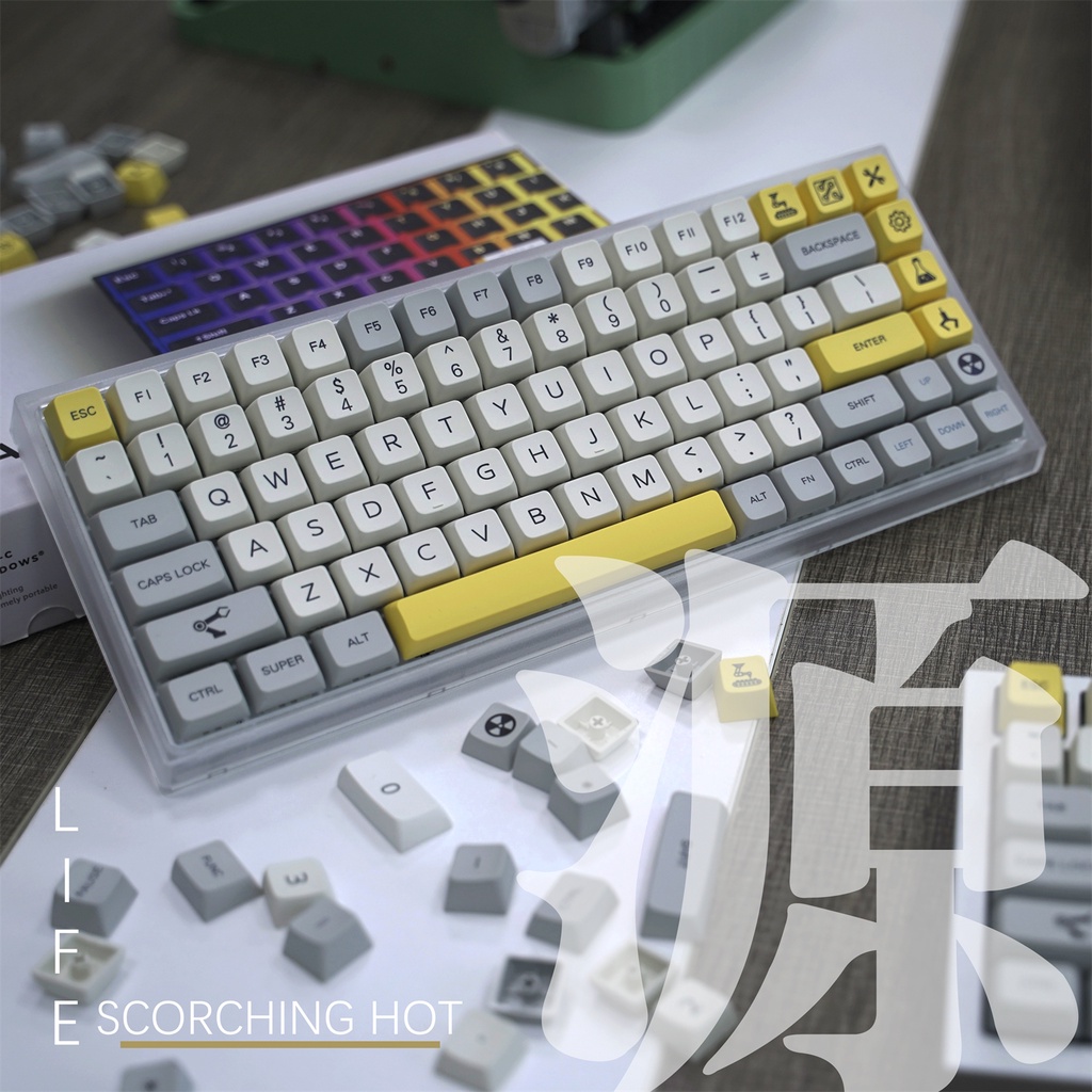 Keycap công nghiệp Keycap retro PBT Dye thăng hoa Chiều cao MDA Bàn phím cơ keycap