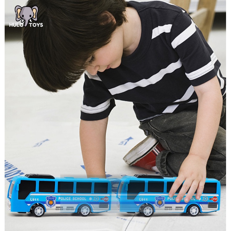 Đồ Chơi Xe Bus Chạy Cót Hulo Toys Nhiều Màu Sắc - Ô Tô Đồ Chơi, Đồ Chơi An Toàn Cho Bé Trai, Bé Gái