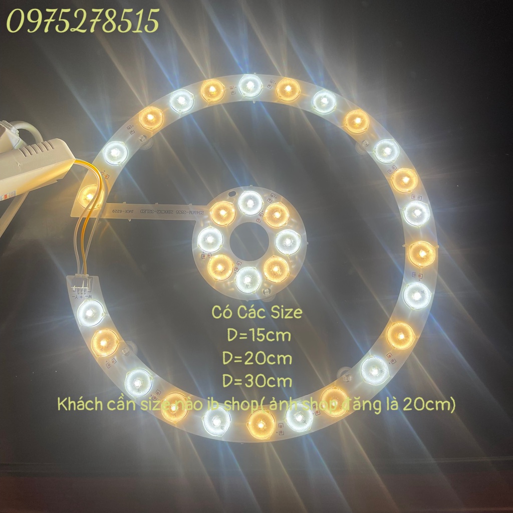 Đèn LED quạt trần, đèn chùm, đèn treo với 3 chế độ ánh sáng trắng, vàng, trung tính cực đep