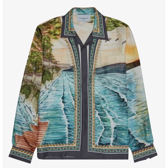 Áo sơ mi Casablanca sound of the waves shirt ss21