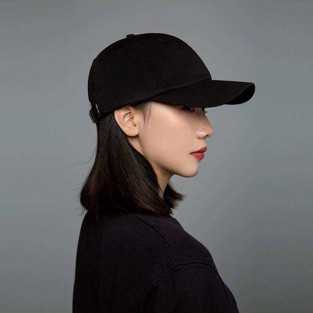 Mũ, Nón Lưỡi Trai Nam Nữ Trơn 2 Màu Đen, Trắng Basic Phong Cách Hàn Quốc form unisex nam nữ Thoitrangmoon