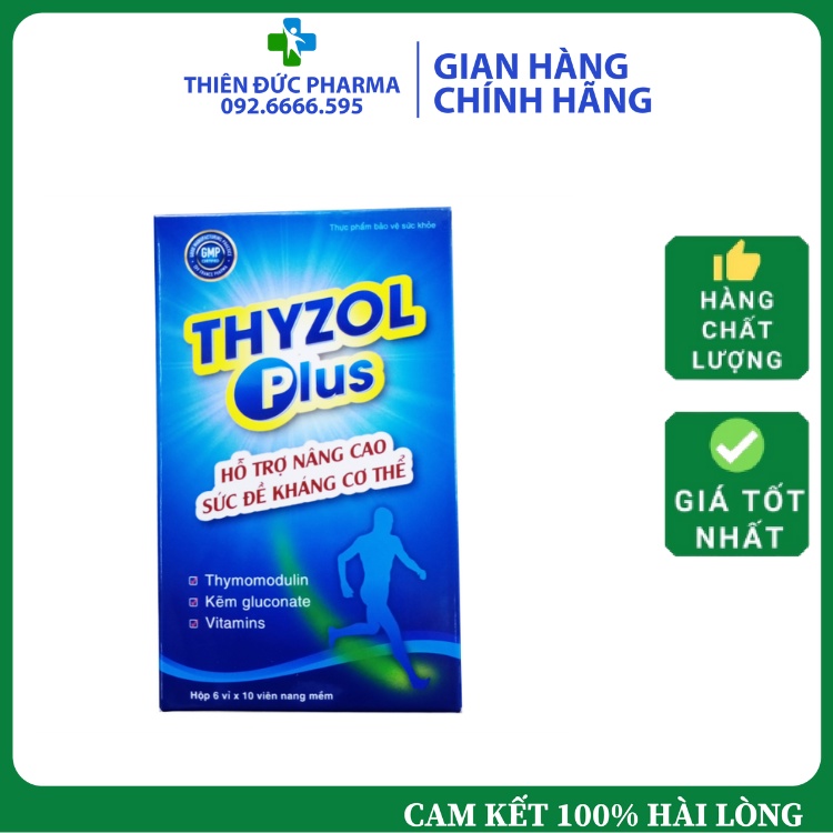 Viên Uống Thyzol Plus Giúp Tăng Cường Miễn Dịch, Nâng Cao Sức Đề Kháng