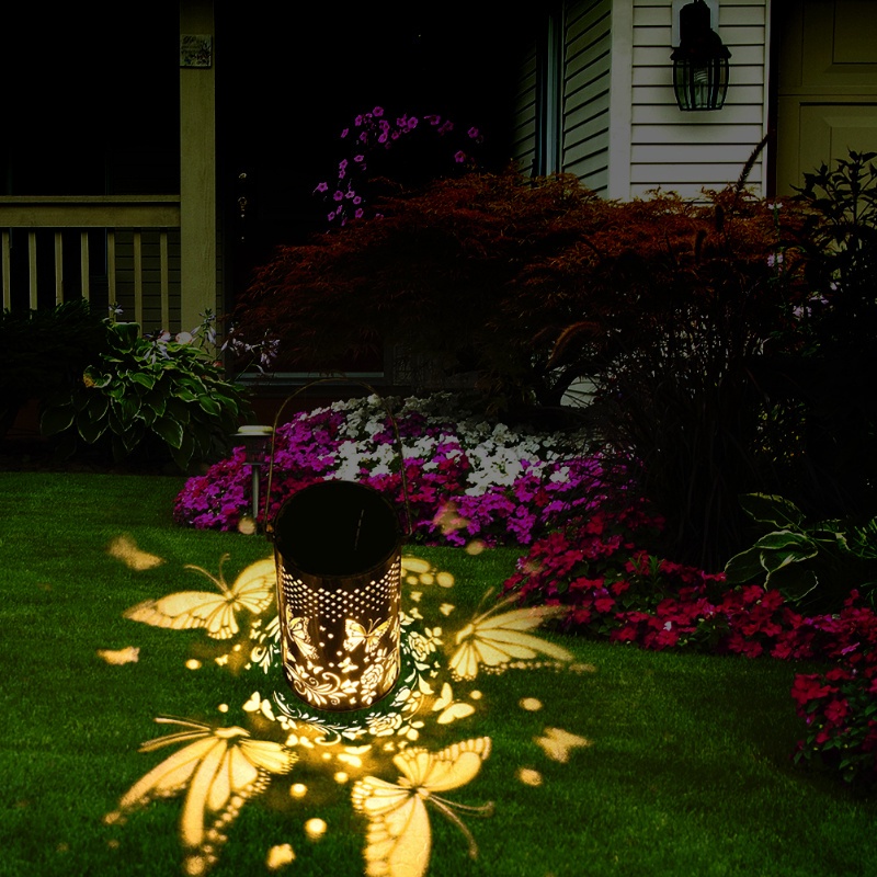 Đèn LED Treo Trang Trí Sân Vườn Bằng Kim Loại Chống Thấm Nước