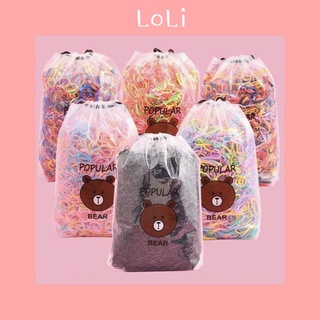 Set 4000 dây thun cột tóc co giãn sử dụng một lần cho người lớn và trẻ em YANN STORE