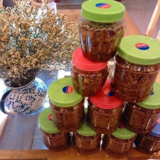 Mắm tép trưng thịt Cô Chòn.