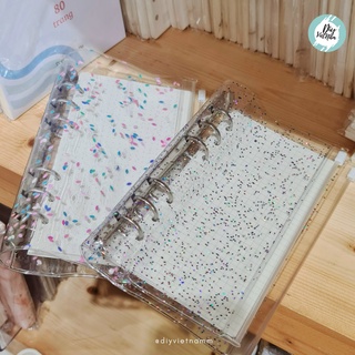VỎ PLANNER TÚI ZIP SPARKLE A6