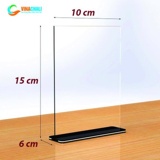 Menu mica A6, Mica Để Mã Qr, Kệ Menu Để Mã Qr - Có Lớp Màng Chống Xước