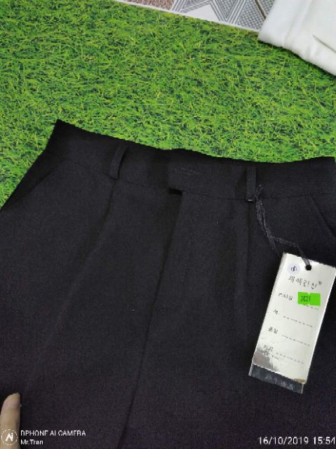 Quần culottes ống suông dài khóa giữa Loại đẹp