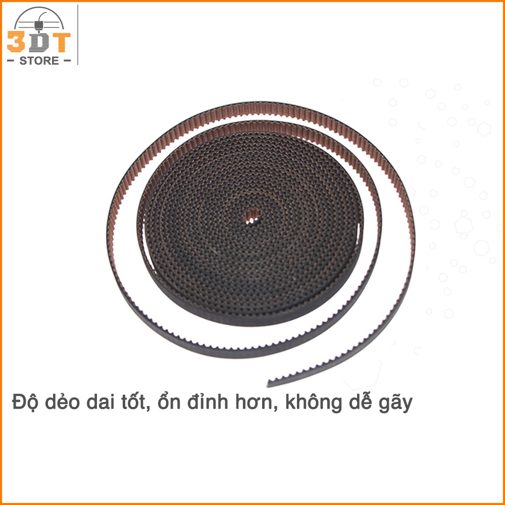 Dây đai 2GT 6mm chống trượt cho máy in 3D