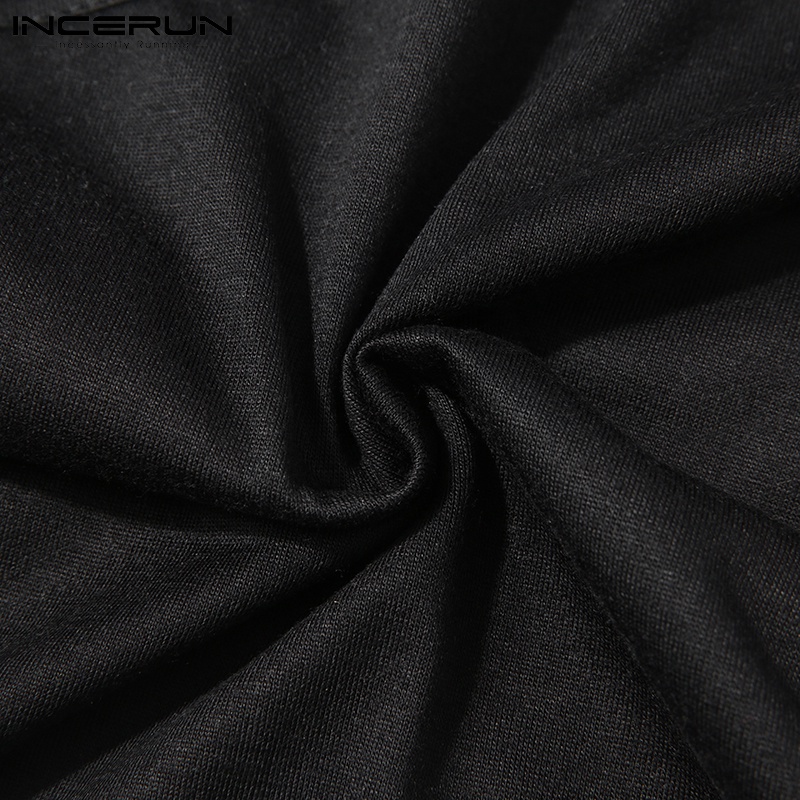 Áo dây croptop INCERUN không tay dáng ôm thời trang mùa hè cho nam