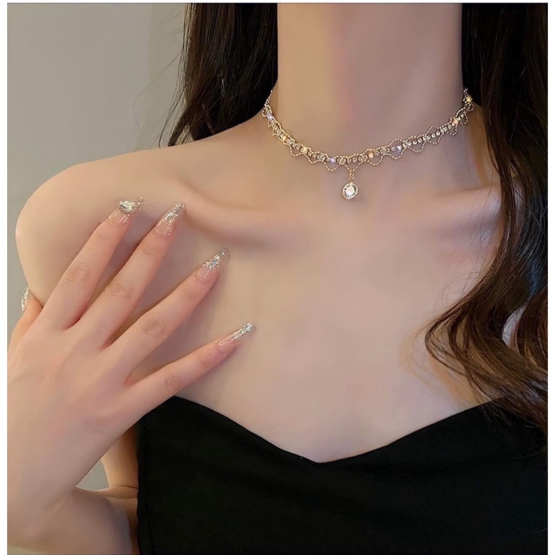 Choker - vòng cổ đá ngọc sang chảnh dự tiệc nhiều mẫu