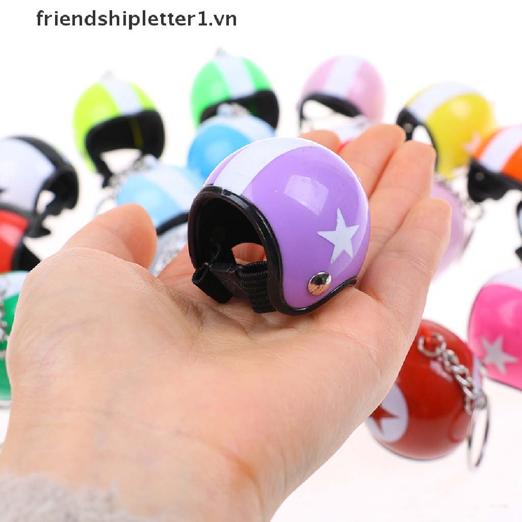Móc Khóa Mũ Bảo Hiểm Xe Máy Dễ Thương