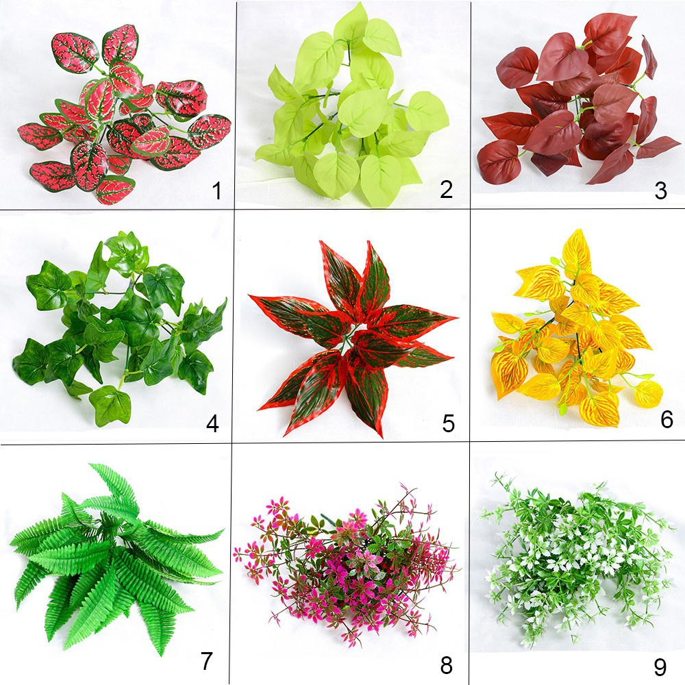 Chậu Hoa Giả 10 Loại Bằng Nhựa Nhiều Màu Sắc Trang Trí Nhà Cửa Phong Cách Mới