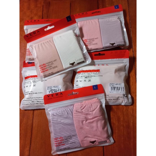 Combo 02 quần lót nữ thun lạnh Vera 6323 (màu ngẫu nhiên)