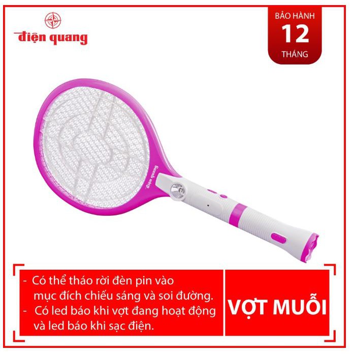 Bộ vợt muỗi Điện Quang ĐQ EMR05L WPI cao cấp