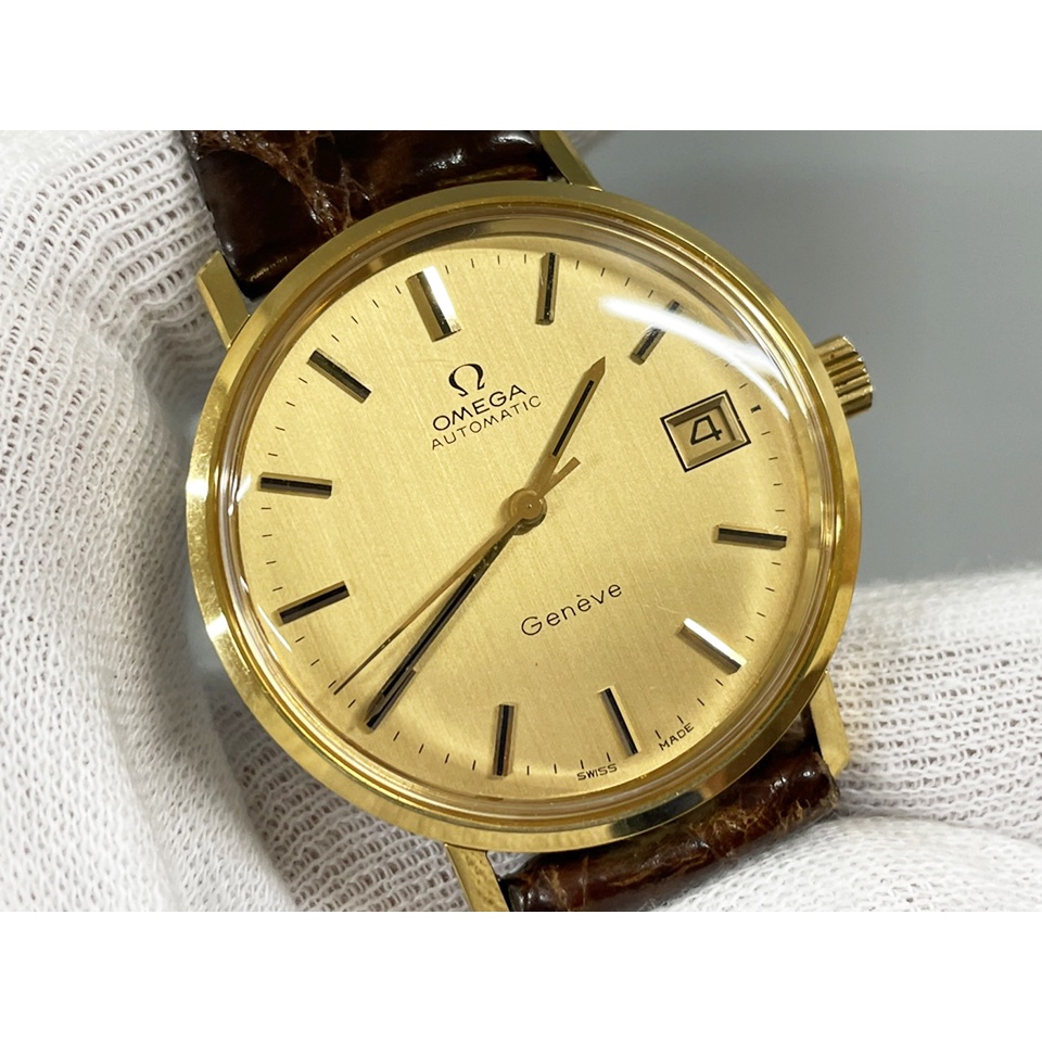 Đồng hồ cổ Omega Geneve mạ vàng 18k