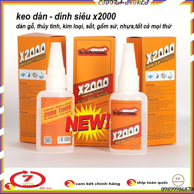 Xả Kho  Keo dán đa năng, Keo dán X2000, siêu dính, dán gỗ, thủy tinh, kim loại, sắt, gốm sứ, nhựa,tất cả mọi thứ