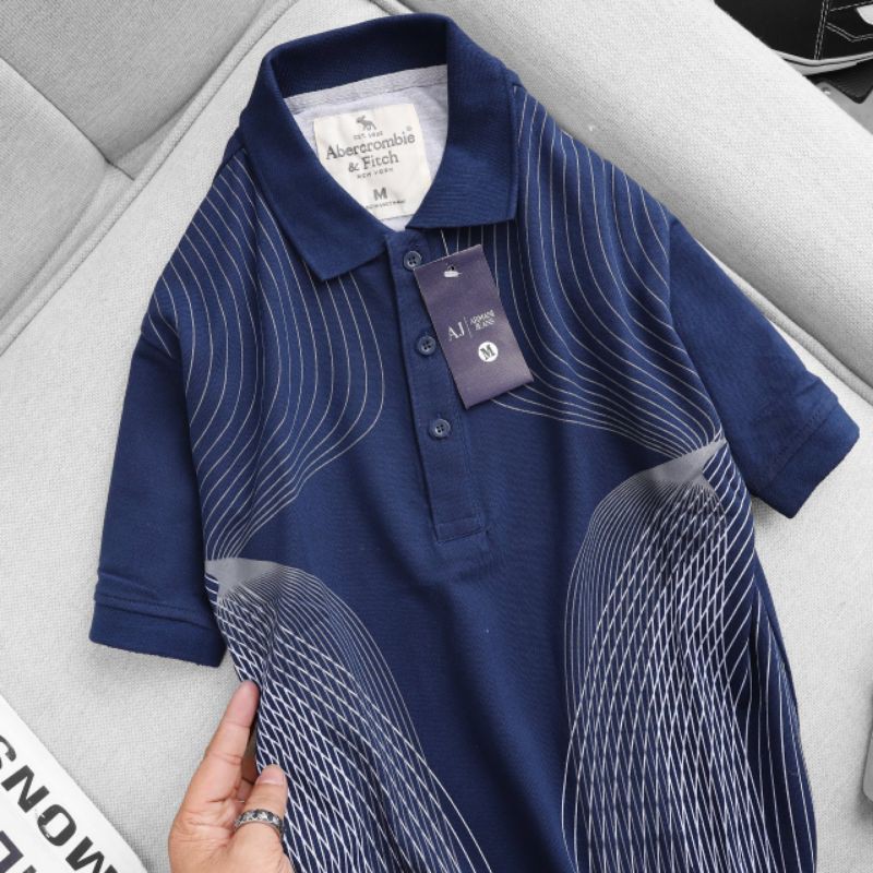 [size 50-90kg] Áo thun man polo có cổ cá sấu cotton