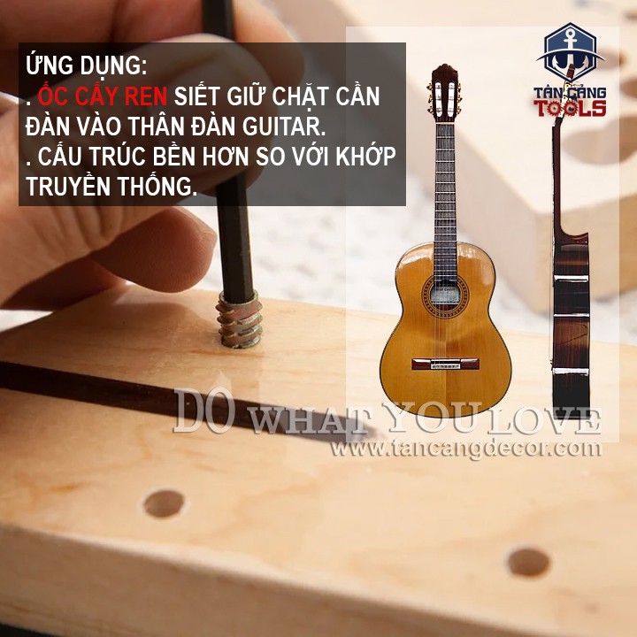 100 Ốc Cấy Có Vành M6 - M8
