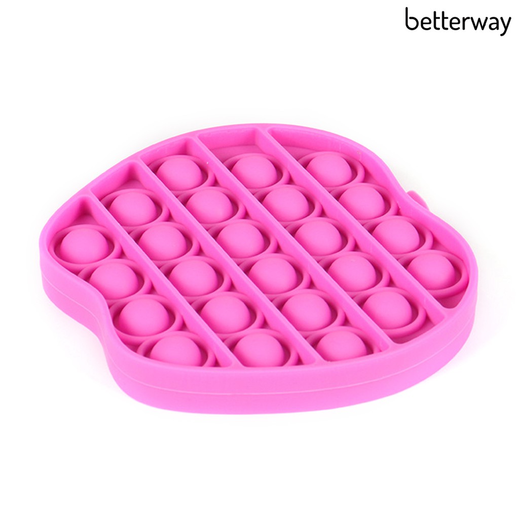 Đồ Chơi Bóp Nén Tạo Hình Quả Táo Bằng Silicone Sáng Tạo Cho Bé