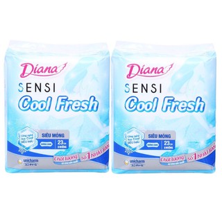 Băng Vệ Sinh Diana sensi cool 8 miếng/gói mỏng cánh
