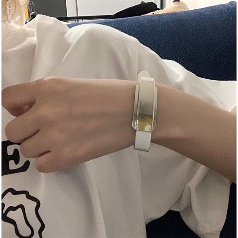 [Spot] Vòng Tay Thép Titan Phong Cách Hàn Quốc Cá Tính