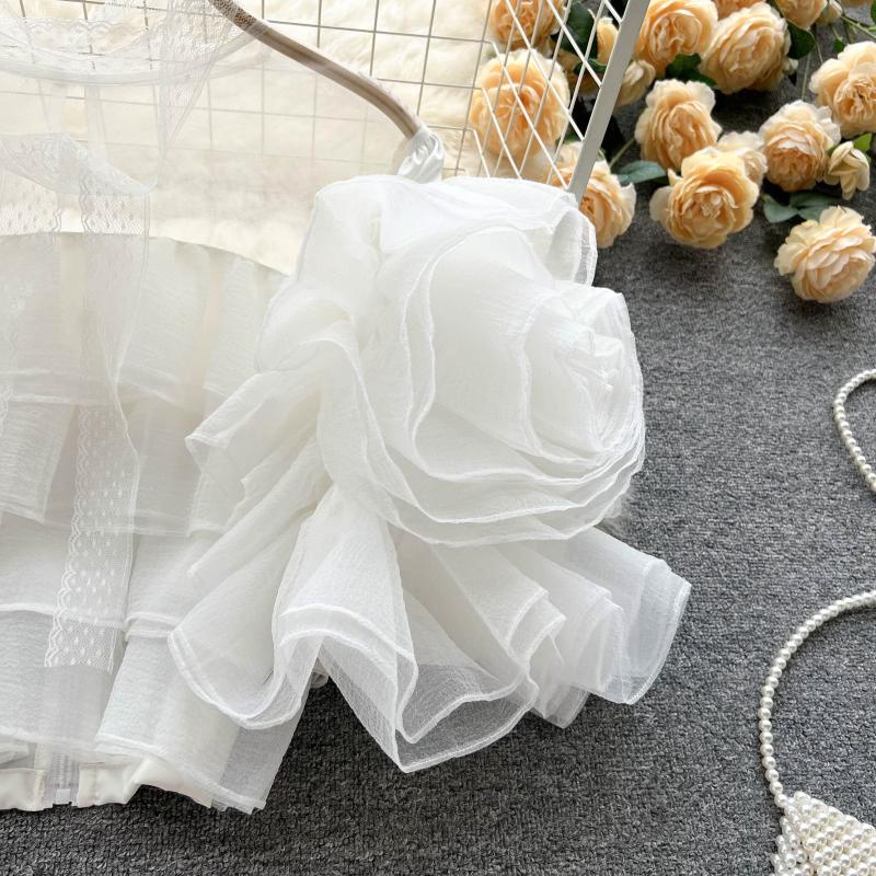 Áo ren trắng tiểu thư hàng thiết kế cao cấp   040722