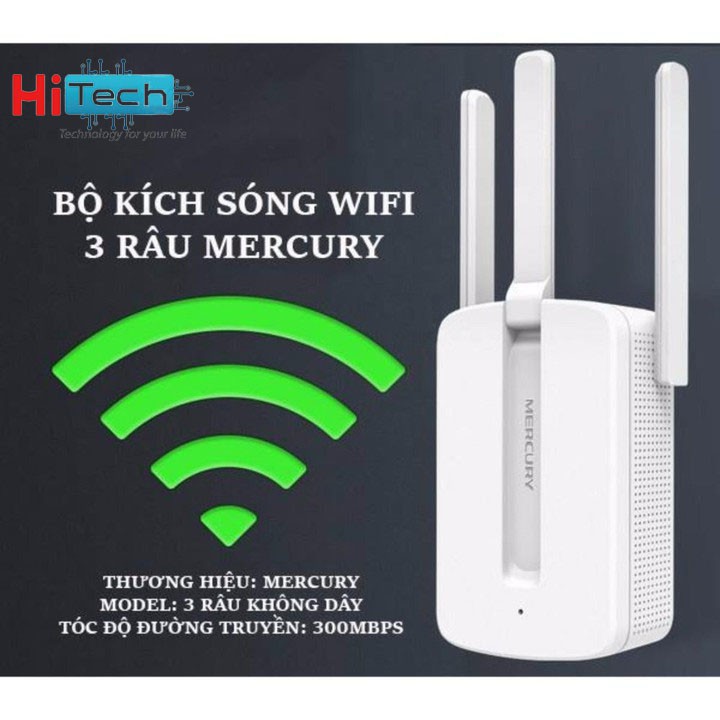 Bộ Kích Sóng Wifi Mercusys Repeater MW300RE 3 RÂU | BigBuy360 - bigbuy360.vn