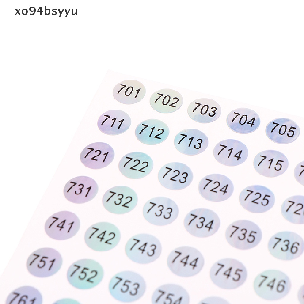 Miếng Dán Số Điện Tử Tự Dính Chống Thấm Nước Xo94Bsyu 1-1000