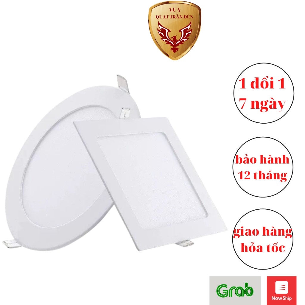 Đèn Led Âm Trần Mỏng 6W/ 9W/ 12W/ 18W/ 24W, Đèn Trang Trí Trần Thạch Cao