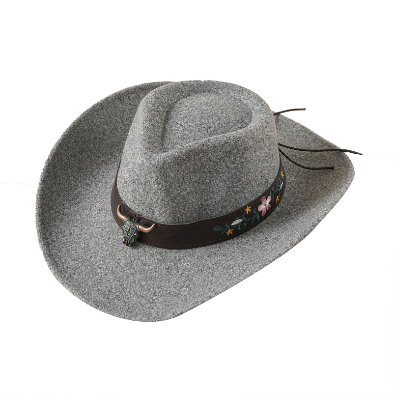 Mũ Cao Bồi Tây Gắn Vành Cuộn Bằng Vải Nỉ YOIOI Cho Lễ Phục Sinh