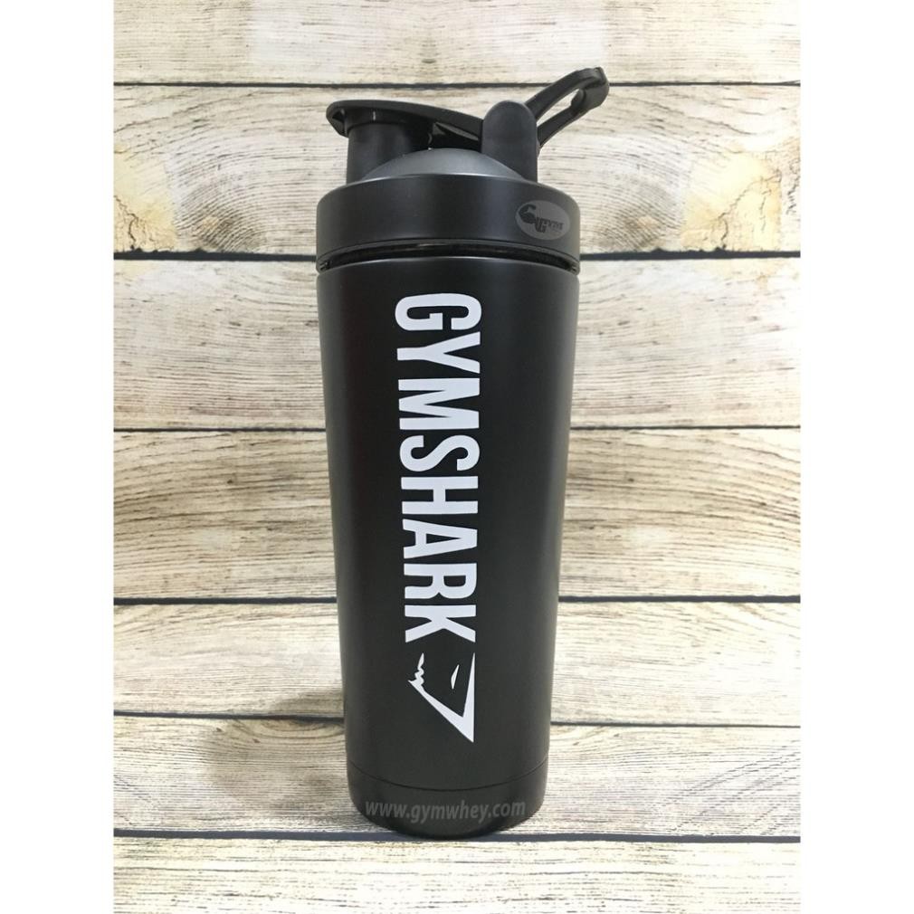 [Freeship + Quà] Bình Lắc Ly giữ nhiệt cao cấp siêu bền Gymshark Giữ Nhiệt Shaker Inox Gymshark cực đỉnh 900ml.