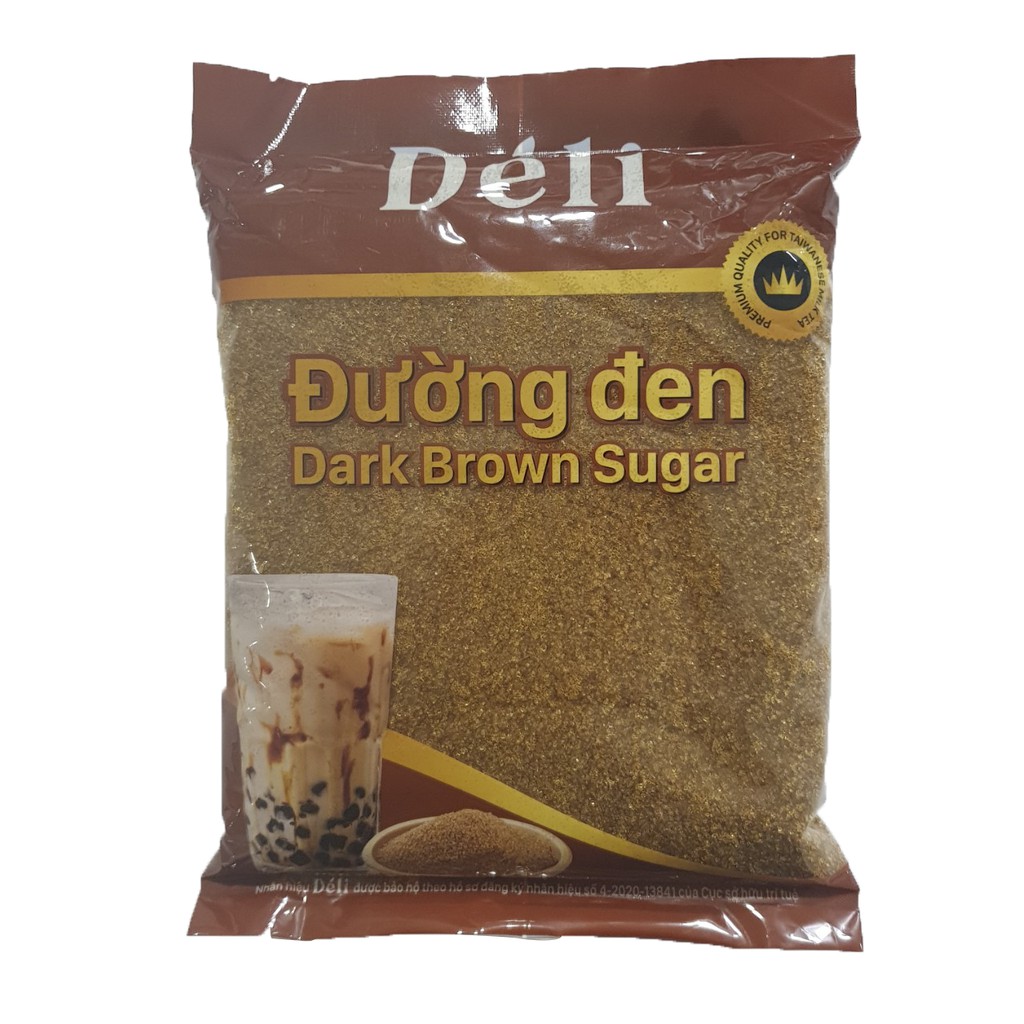 Đường Đen hạt Déli [COMBO 2 GÓI 2KG] tinh đường đen Hàn Quốc, HSD 12 tháng, nguyên liệu trà sữa trân Châu Đường Đen