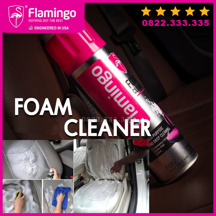 Bọt vệ sinh đa năng Flamingo Foam Cleaner F002 hàng chính hãng chất lượng cao