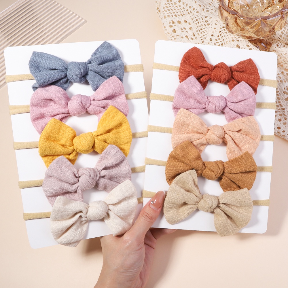Set 5 băng đô đính nơ KIDSBOWS dễ thương dành cho bé