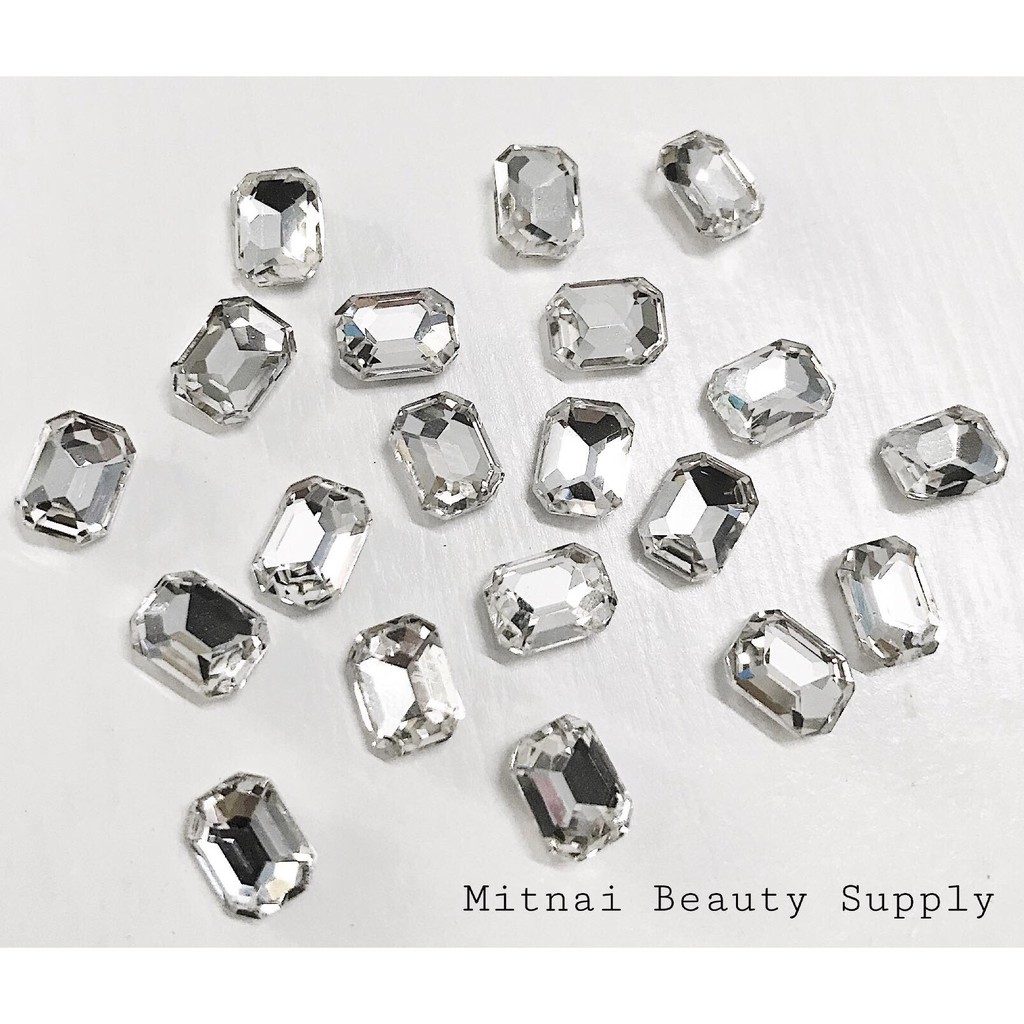 đá khối nails siêu sáng 4*6mm set 10v | BigBuy360 - bigbuy360.vn
