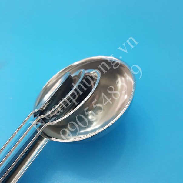 bộ 4 muỗng đong, thìa đong Inox cao cấp, muỗng đong định lượng.