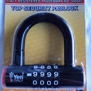 Ổ KHOÁ 4 SỐ YETI ( HÀNG CHÍNH HÃNG ITALY )