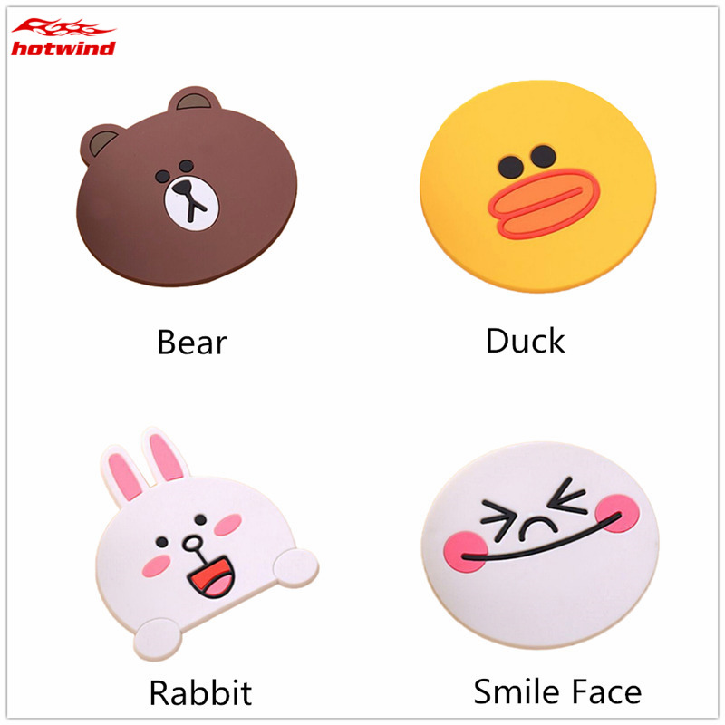 Miếng lót cốc bằng silicon chống trượt/nóng kiểu hoạt hình dễ thương