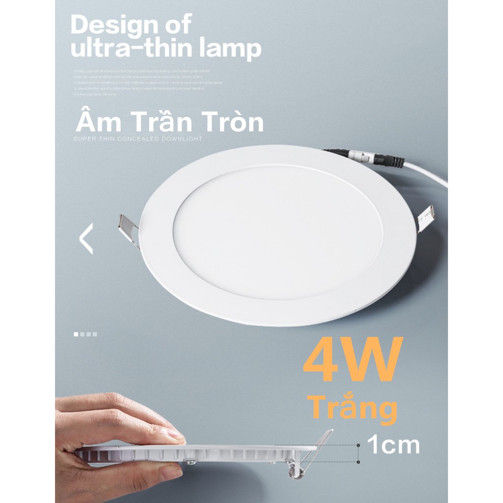 Đèn led âm trần tròn siêu mỏng 4w 6w 9w 12w 15w 18w 24w