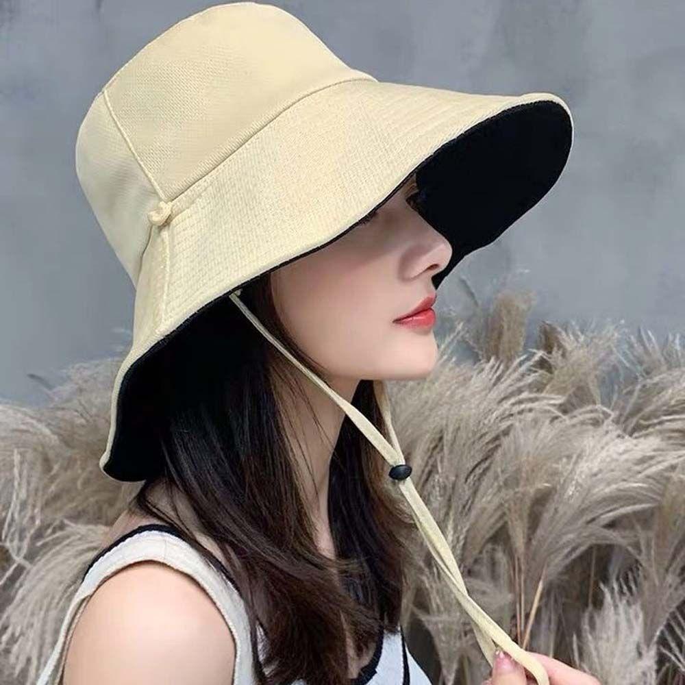 Nón Tai Bèo Vành Rộng Màu Sắc Ngọt Ngào Thanh Lịch Phong Cách Hàn Quốc Cho Nữ