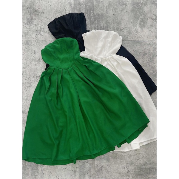 Đầm xoè cúp ngực tùng xếp ly