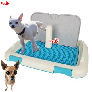 Khay vệ sinh cho chó có cọc và tường chắn để đi vệ sinh đúng chỗ hàng cao cấp DILL Size nhỏ