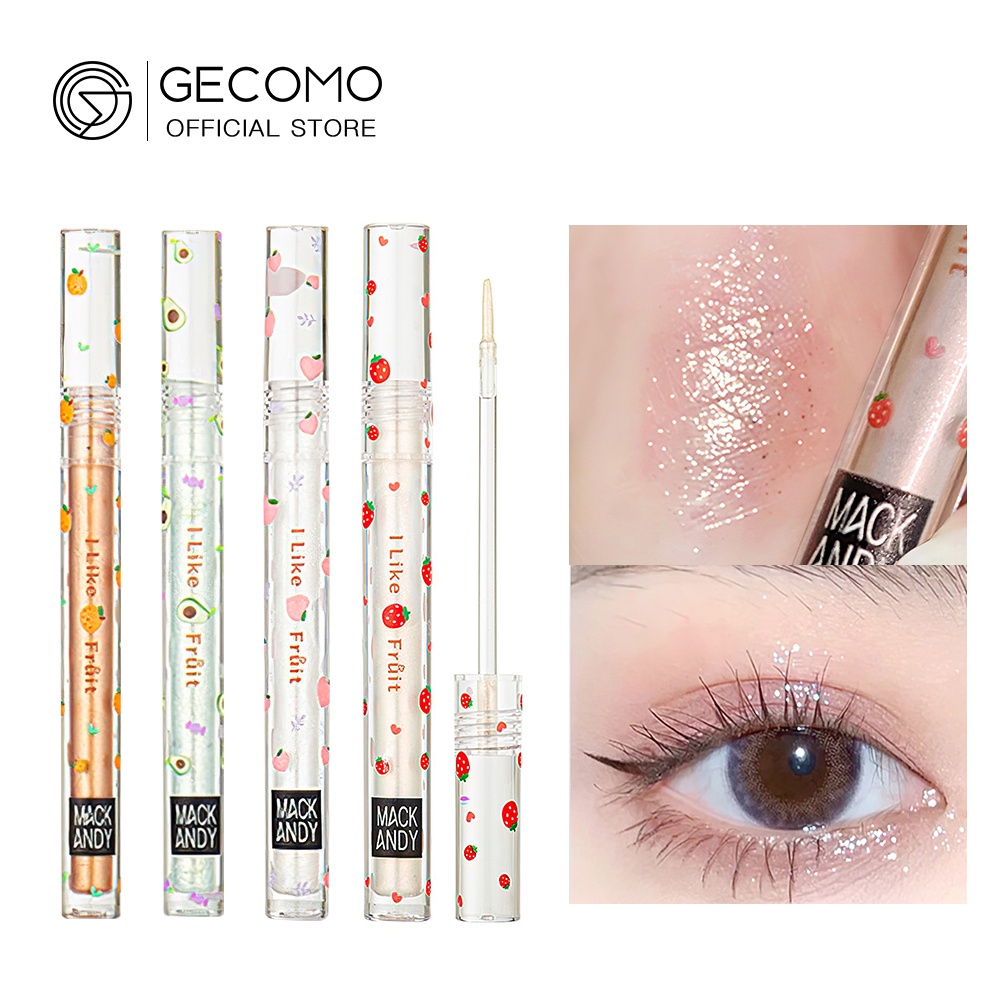 (Hàng Mới Về) Phấn Mắt Dạng Lỏng Gecomo 4 Màu Lấp Lánh Tùy Chọn Chống Thấm Nước Màu Sắc | BigBuy360 - bigbuy360.vn