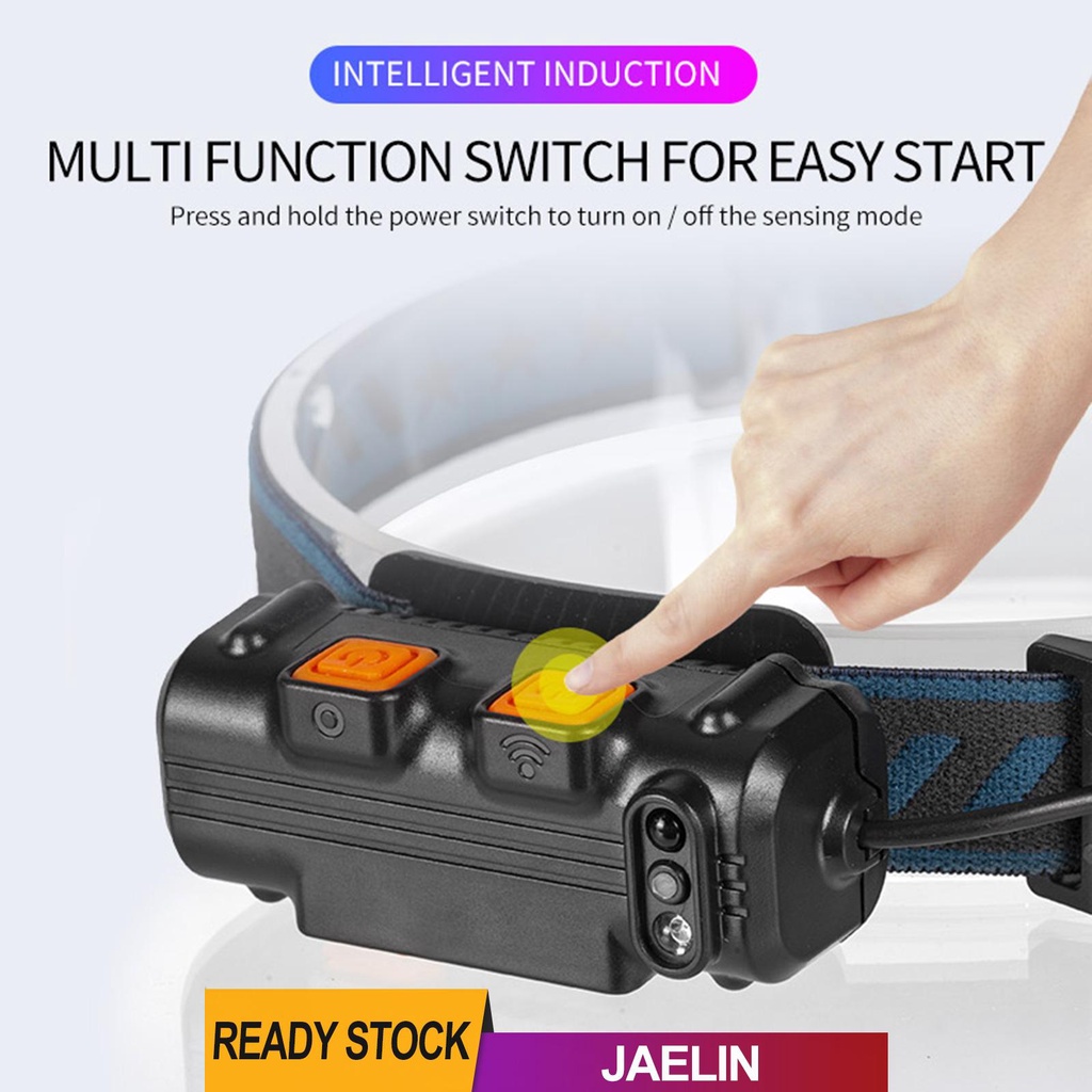 Đèn Led Đeo Đầu Cảm Biến Chuyển Động Có Thể Sạc Lại Cho Sửa Chữa Miner