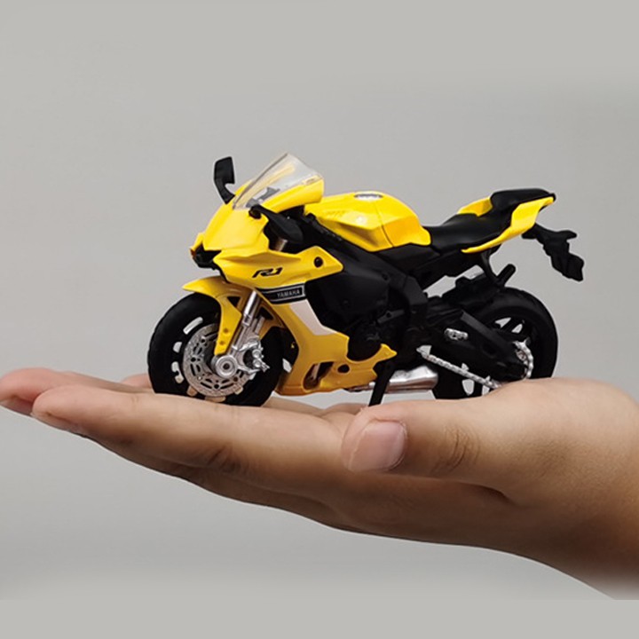 Mô hình xe mô tô Yamaha Yzf-R1 tỉ lệ 1:18 (Màu vàng, màu đen)