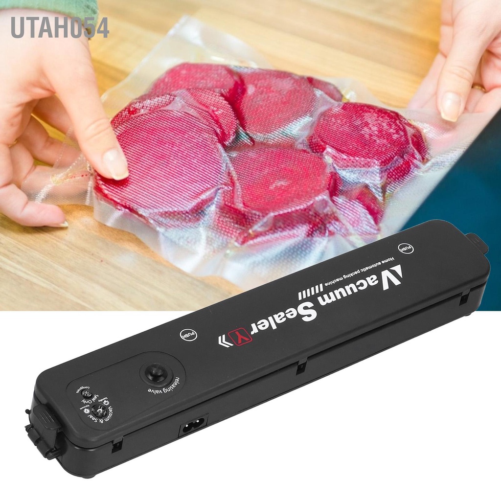 [Hàng HOT] Máy hút chân không bảo quản thực phẩm mini cao cấp tự hàn miệng tiện dụng tặng kèm 5 túi hút gia dụng【Utah054】