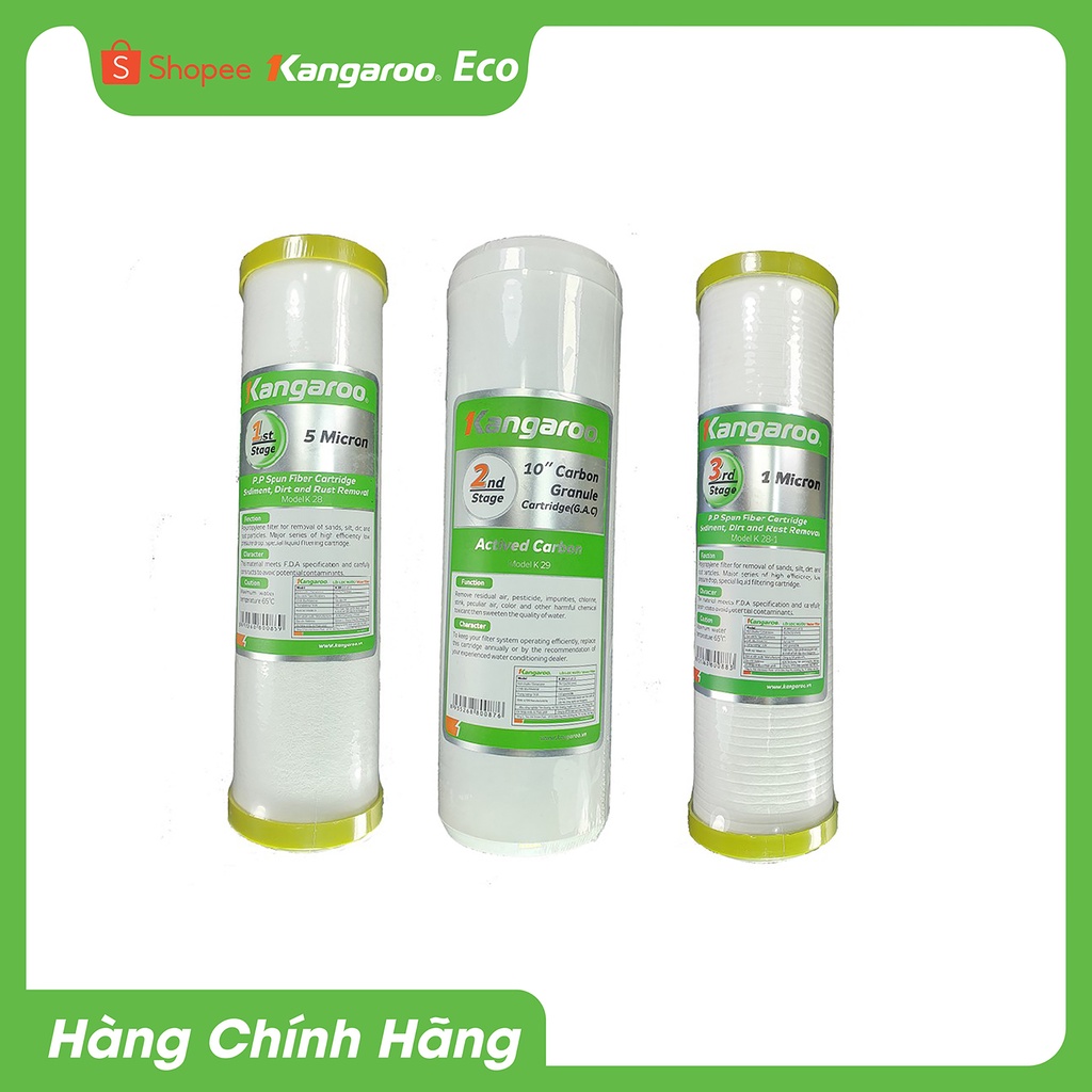 Bộ lõi lọc thô 123 Kangaroo chính hãng