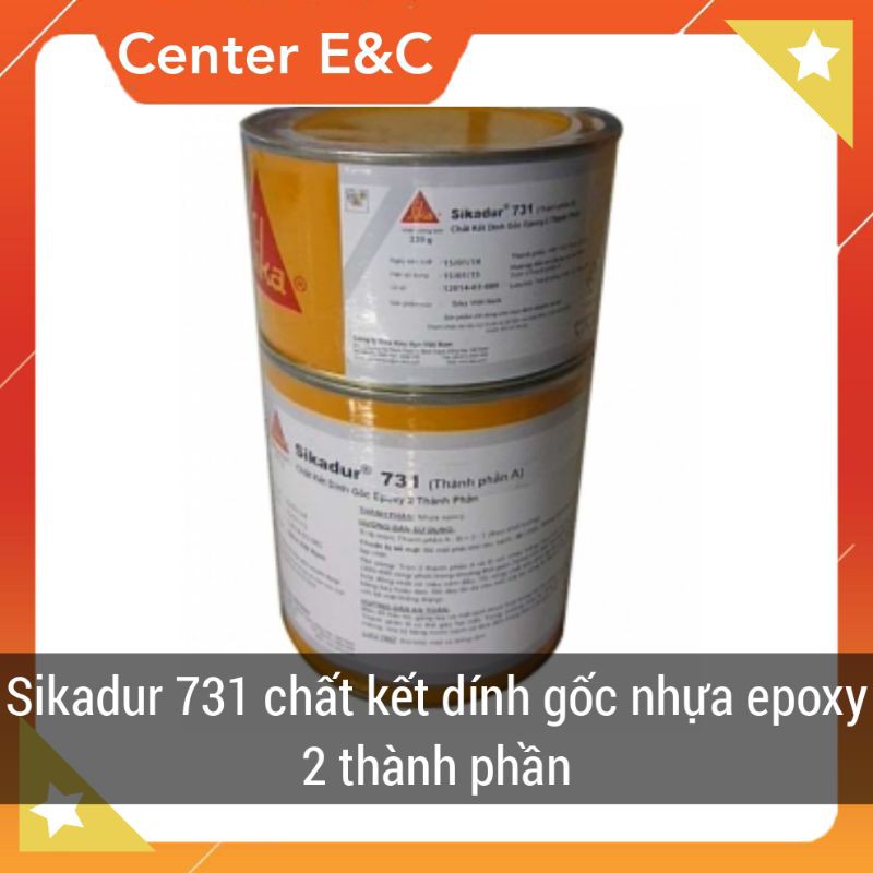 [CHÍNH HÃNG] Chất kết dính Sikadur 731 gốc nhựa epoxy 2 thành phần 1 bộ 1kg Giá rẻ